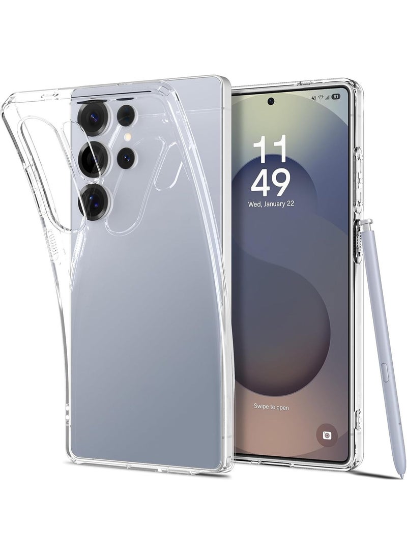 غطاء حماية شفاف من الكريستال السائل من تيكليتو، مصمم خصيصًا لهاتف سامسونج جالاكسي إس 26 ألترا (2026) - شفاف تمامًا - Image 1